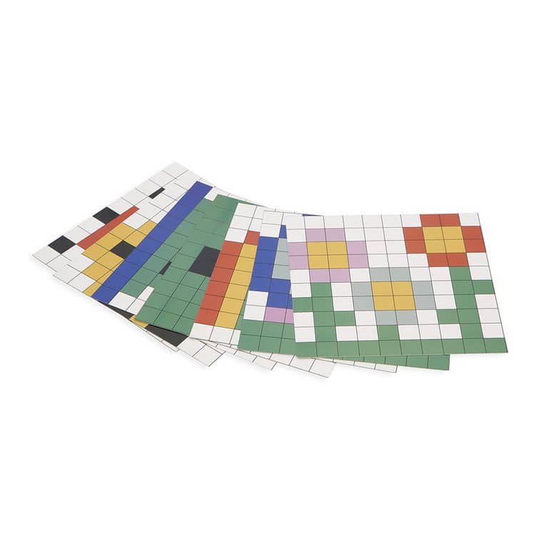 Holzpuzzle Mosaik Pixel – Symmetrie und Codierung 4in1 5+