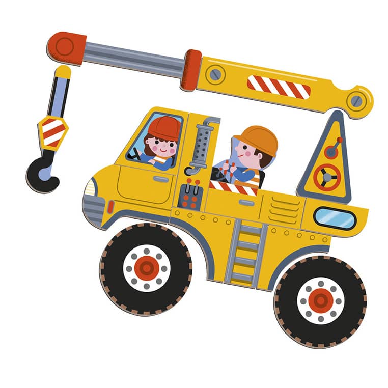 Magnetisches Puzzle Magnetibook – Baustelle