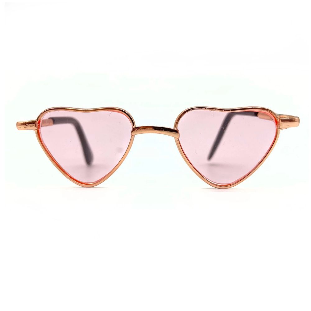 Herzförmige Brille für Alpakas – Pink - tablude.com