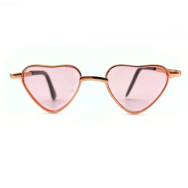Herzförmige Brille für Alpakas – Pink - tablude.com