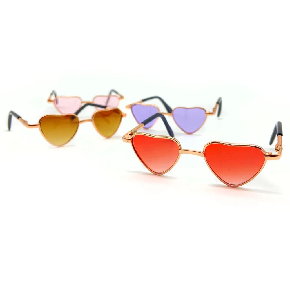 Herzförmige Brille für Alpakas – Violet - tablude.com