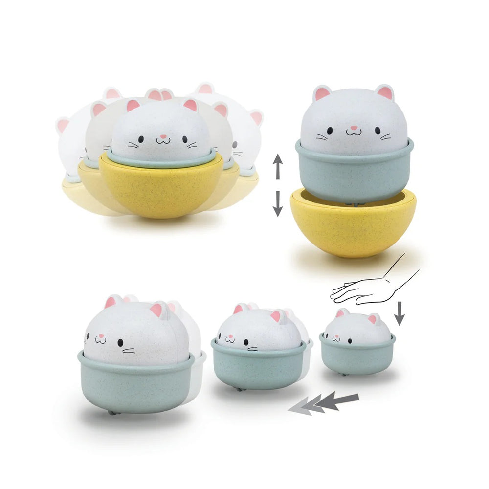 Rollende Stehaufmännchen Rocking Rollers – Katze - tablude.com