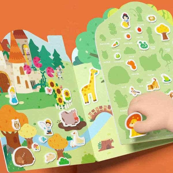 Set mit wiederverwendbaren Gel-Aufklebern – The Busy Animal Town - tablude.com