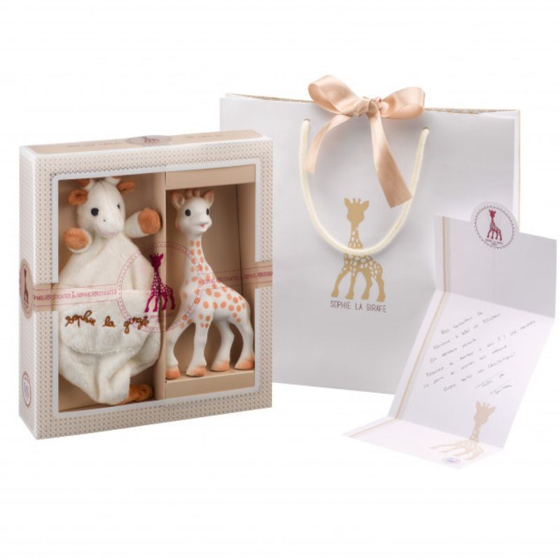 Sophie la girafe Geschenkset mit Kuscheltier