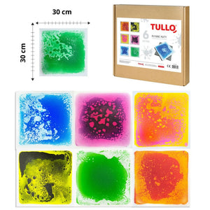 Sensorischer Pfad Flüssigkeitsplatten 30 cm 6 Stück