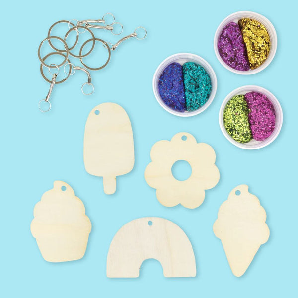 Creative Kit - Glitter-Schlüsselanhänger