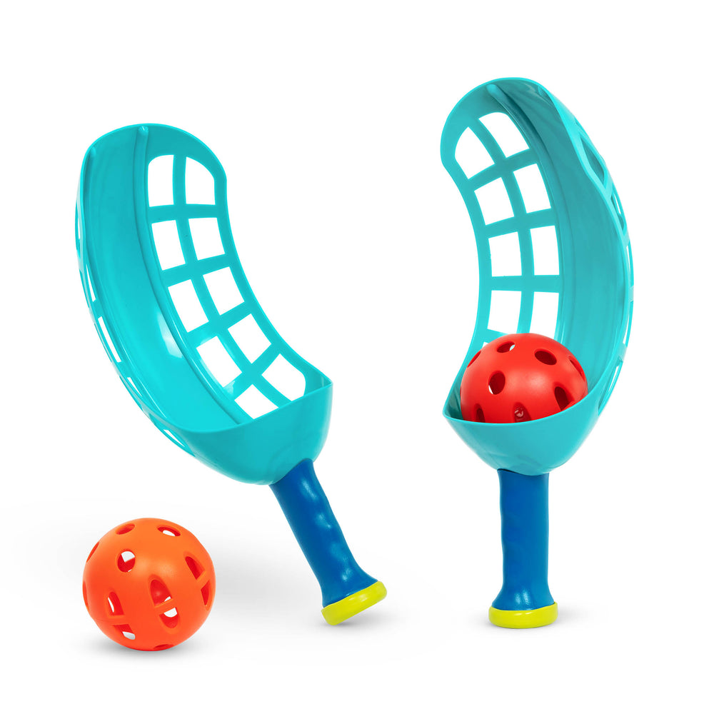 Geschicklichkeitsspiel – Scoop & Toss Game Set mit Schaufeln und Bällen