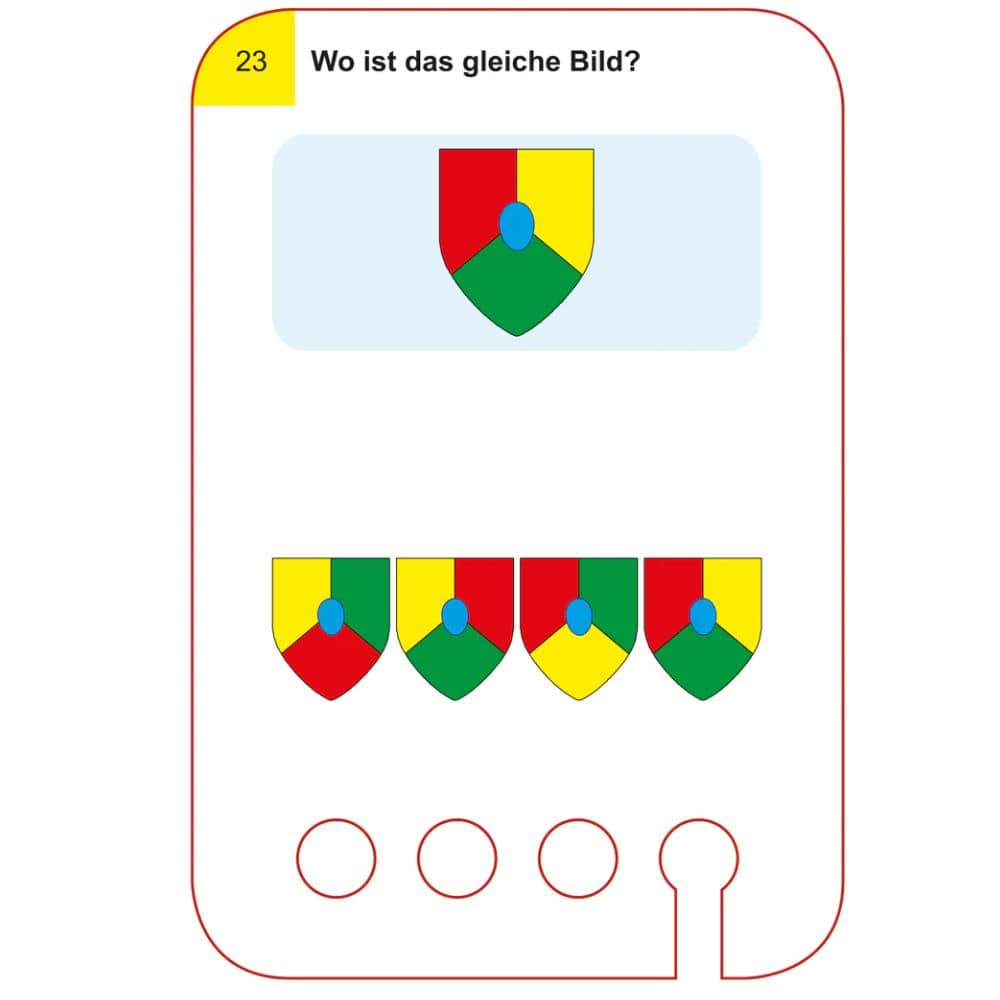 Lochkasten Kartenset – Gleiches Bild finden 5 Jahre+