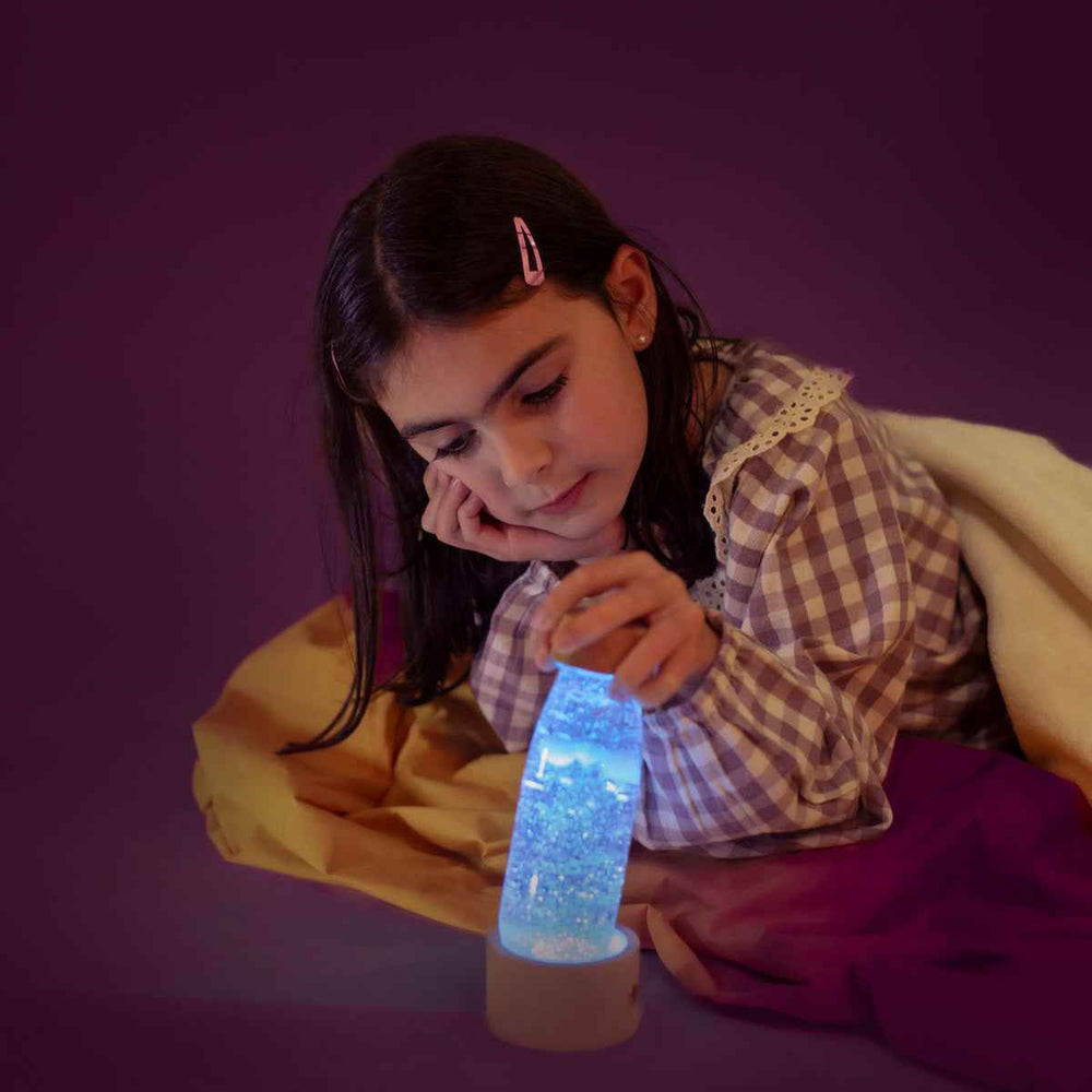 Lampka sensoryczna, baza świetlna LED Petit Boum - podświetlenie do butelek sensorycznych