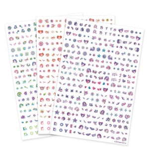 Nagelsticker für Kinder, 300 Stück – Estrelia