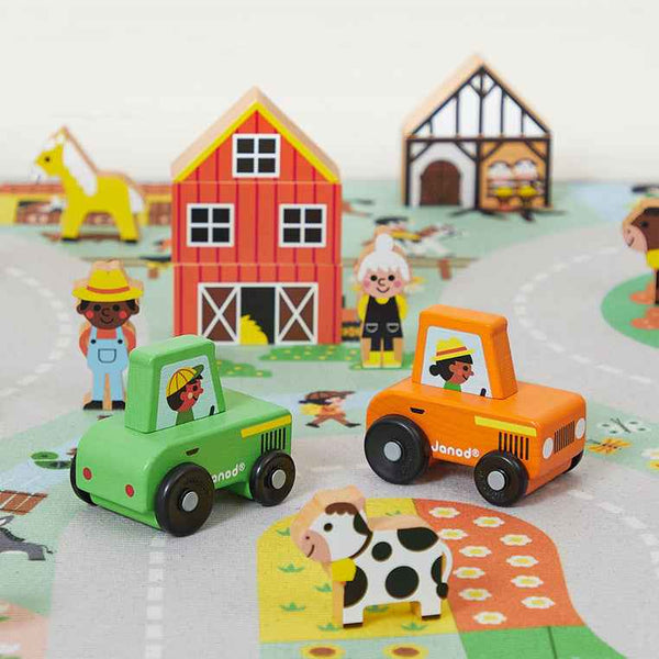 Mata do zabawy z drogą Cross Roads Janod - Wieś 2+