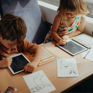 Ersatzkarten für das Kidydraw Mini-Tablet – Spiele und Bildung, 60 Stück