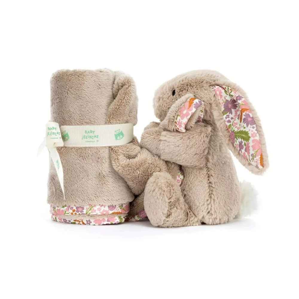 Szmatka Przytulanka Króliczek z Kwiecistymi Uszami Petal Jellycat - Beżowa 34 cm