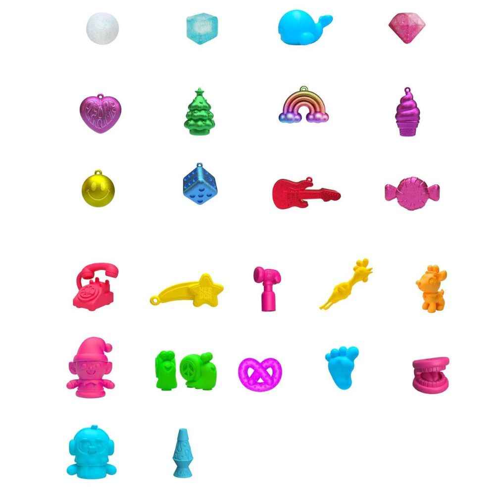 NeeDoh Adventskalender – Set mit 24 Knetfiguren