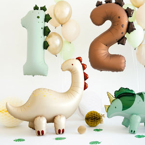 Folienballon 92 cm – Zahl 1 Dinosaurier