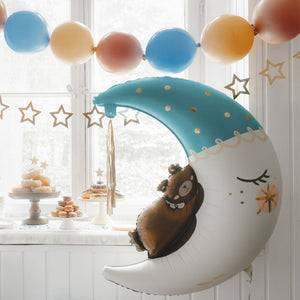Folienballon – Bär auf dem Mond 80 x 98 cm