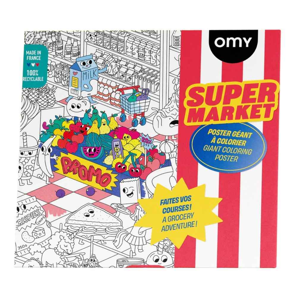Riesiges Malbuch – Supermarkt 100 x 70 cm