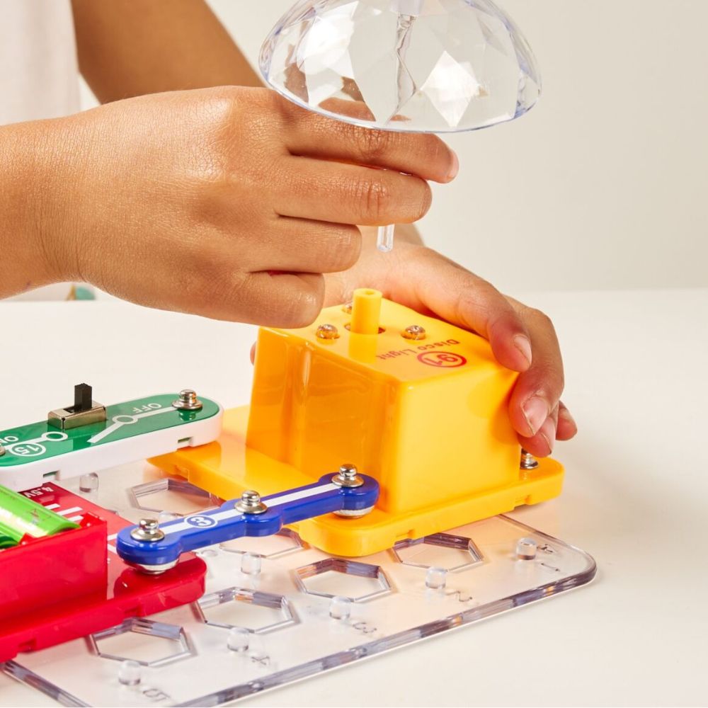 Elektrofun-Set für kleine Elektroingenieure – Bau eine Disco-Lampe, 7 Teile