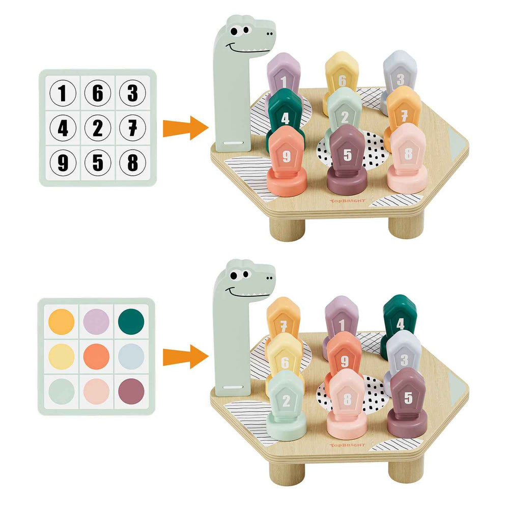 Lernspiel Dino – Farben & Zahlen spielerisch lernen