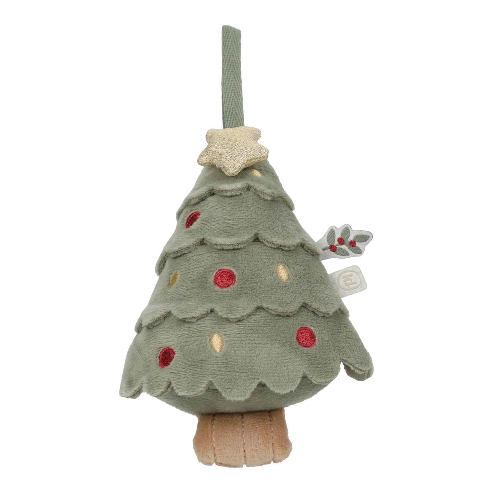 Rosa Weihnachtsanhänger – 4-teiliger Plüsch-Dekoset für den Weihnachtsbaum