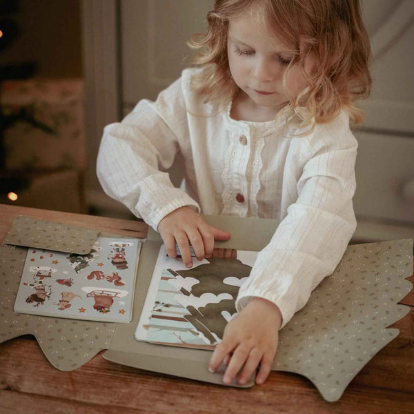 Little Dutch weihnachtliches Stickerset mit Postkarten - Ansicht 5
