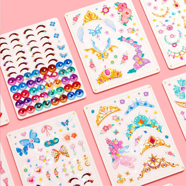 Kreatives 3-in-1 Bastelset - Märchenhafte Prinzessin für kleine Künstlerinnen