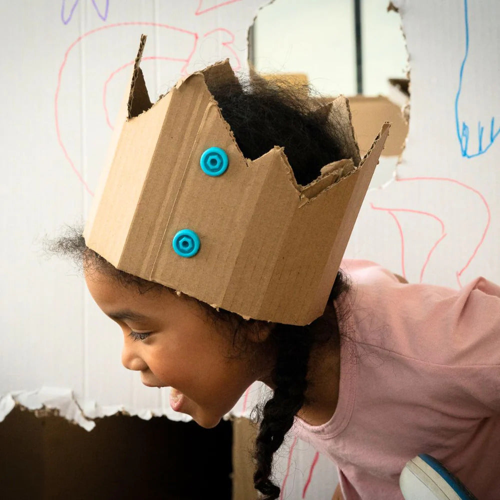 Makedo Zestaw konstrukcyjny für Kinder ab 5 Jahren zur kreativen Gestaltung mit Karton
