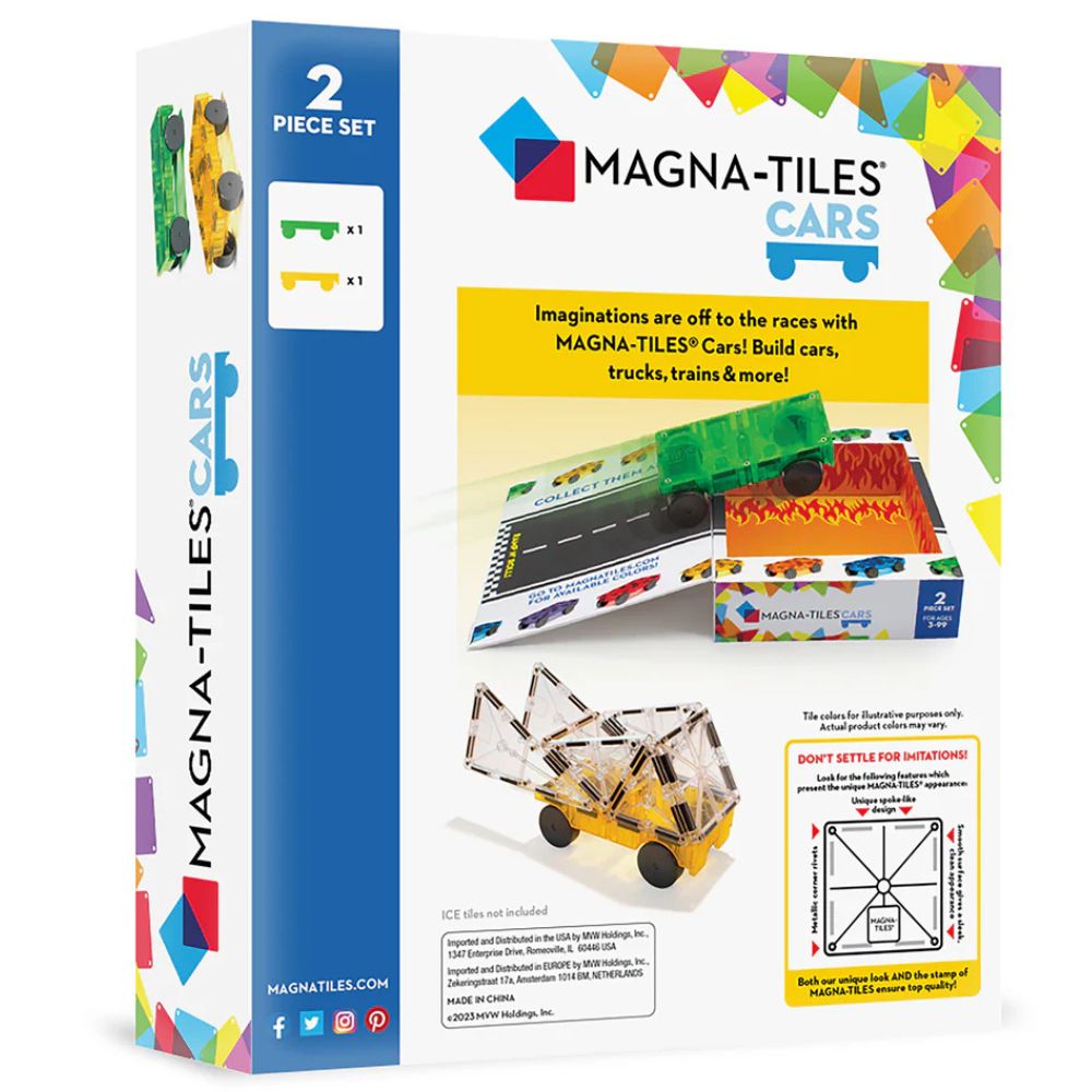 Magnetklötze – Cars 2, grün und gelb