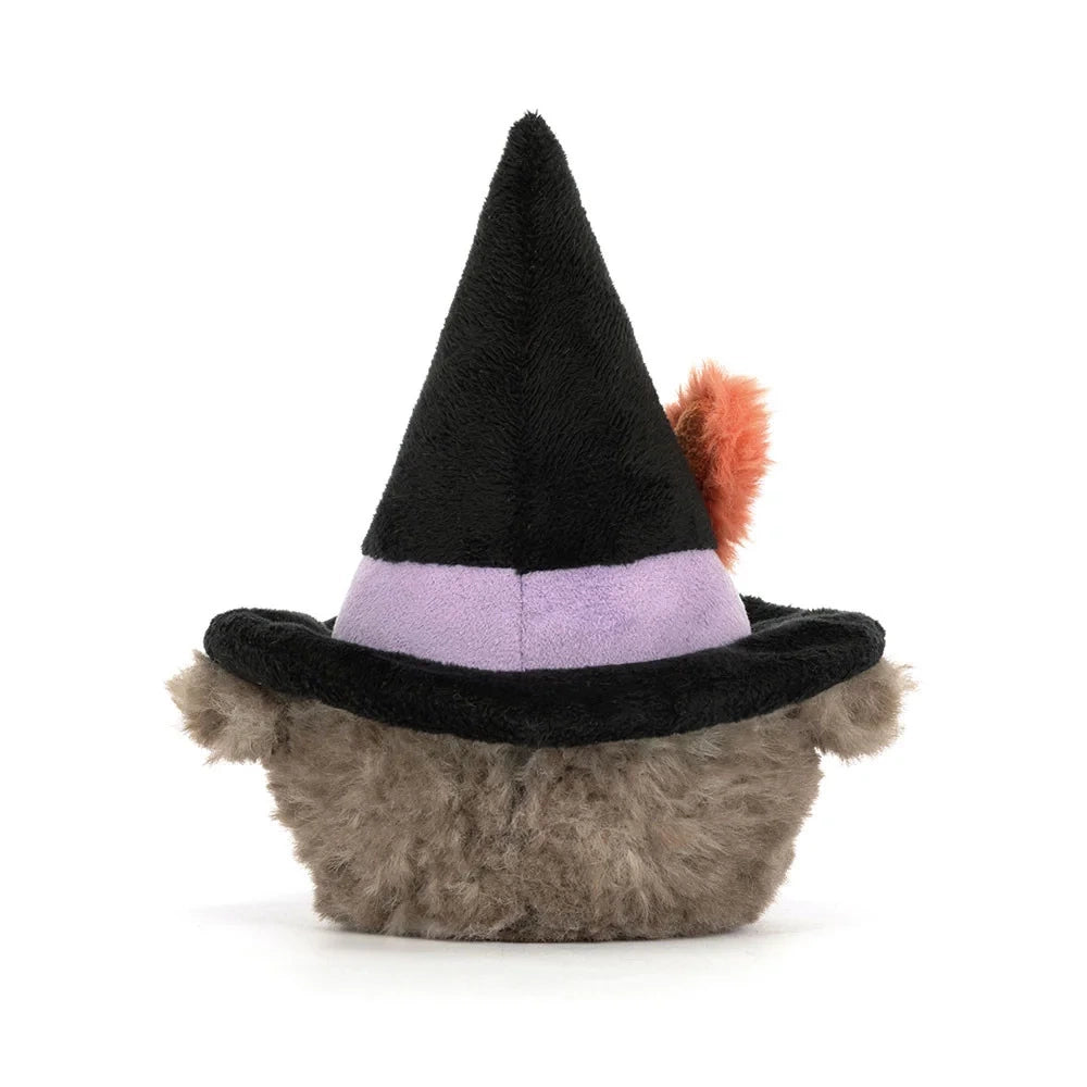 Plüsch-Eule – Zauberin-Eule mit Hut, 17 cm