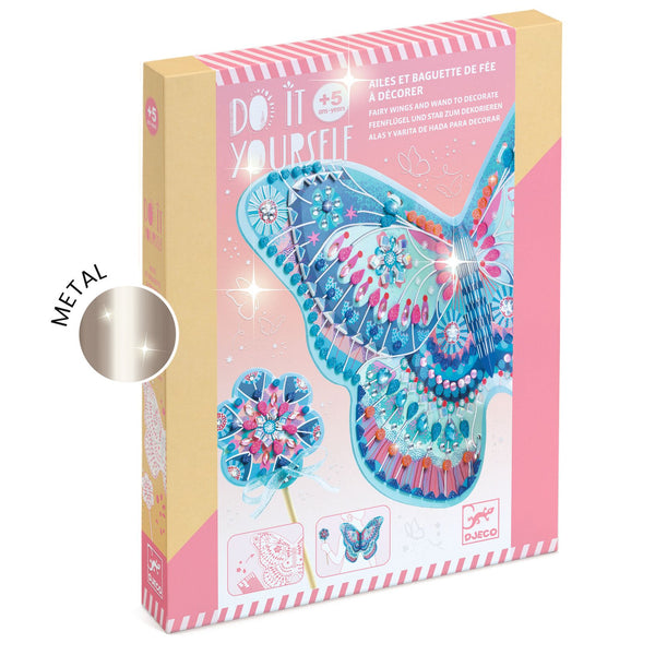 Kreativset zum Selbermachen – Feenflügel mit Zauberstab