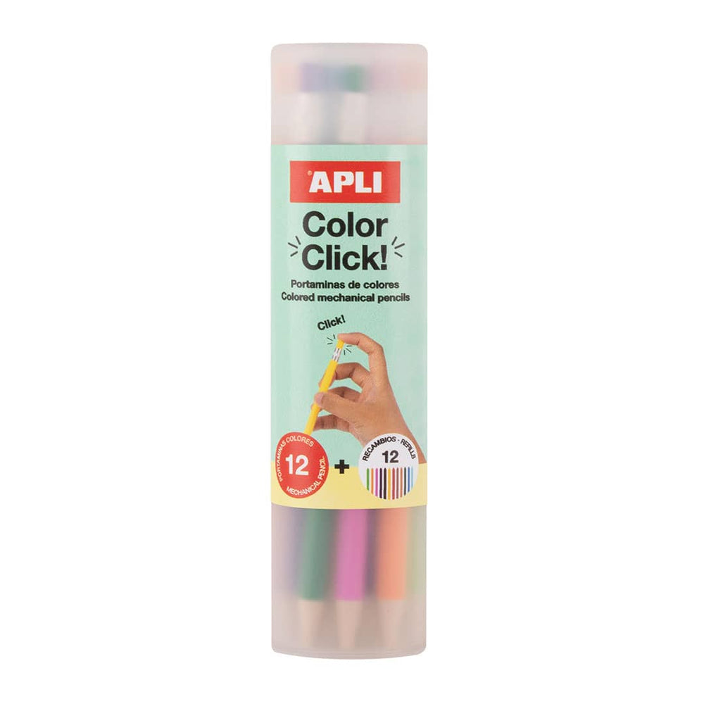 Buntstifte mit austauschbaren Minen Color Click, 12 Stück