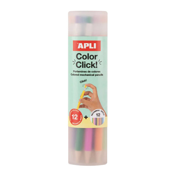 Buntstifte mit austauschbaren Minen Color Click, 12 Stück