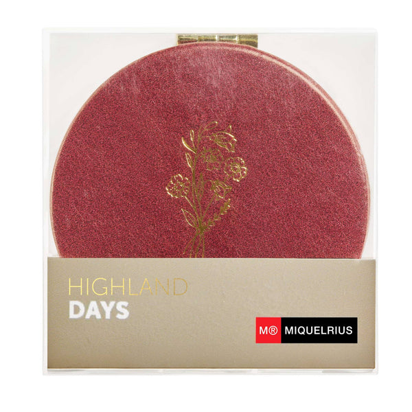 Taschen-Spiegel, doppelseitig - Rot
