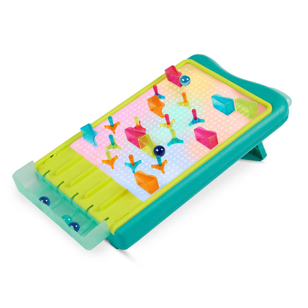 Beleuchtete Kugelbahn und Leuchttafel 2in1 – Light-Up Marble Drop 180 Teile