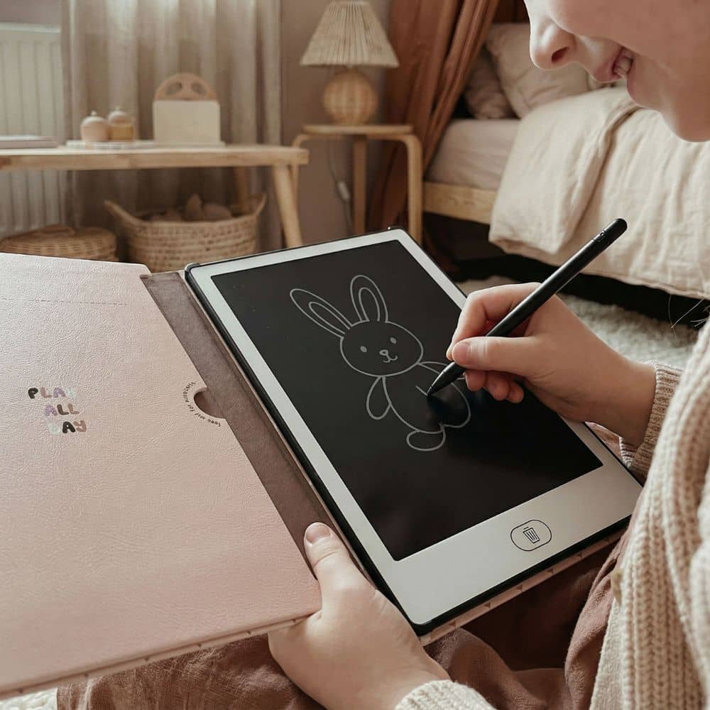 KidLupe Znikopis mit niedlichem Hasenmotiv, ideal als Grafiktablett für Kinder zeichnen