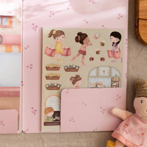 Klebebilderbuch – Rosa beim Einkaufen