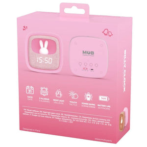 Wecker mit Lampe und Schlummerfunktion Billy  - rosa