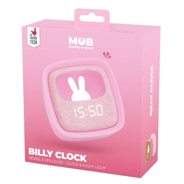 Wecker mit Lampe und Schlummerfunktion Billy  - rosa