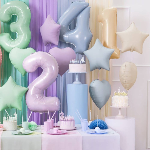 Folienballon – Herz hellbeige 45 cm