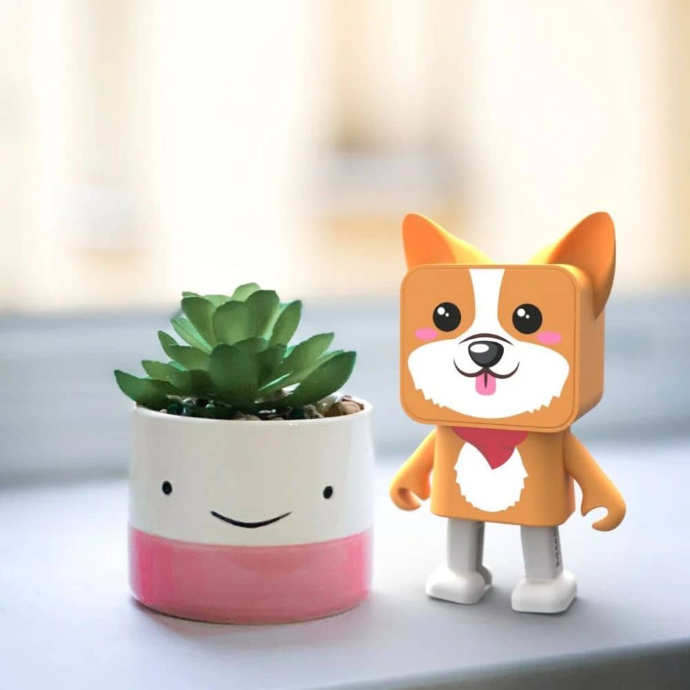 Tragbarer tanzender Lautsprecher – Corgi-Hündchen