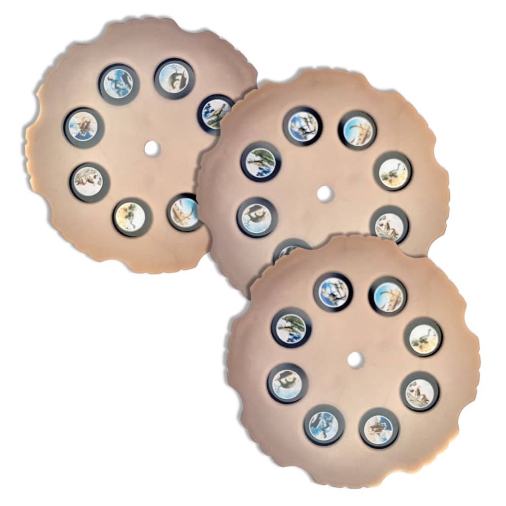 Projektor mit austauschbaren Discs – Triceratops-Dinosaurier