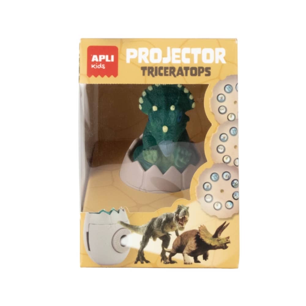 Projektor mit austauschbaren Discs – Triceratops-Dinosaurier