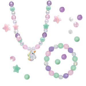 Set zum Basteln von Halsketten und Armbändern DIY Kit – Einhorn