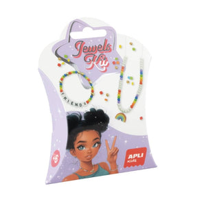 Set zum Basteln von Halsketten und Armbändern DIY Kit – Regenbogen