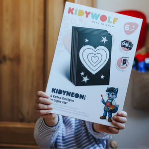 Einsätze für leuchtende Wanddekorationen – Kidyneon Happy, 5 Stück