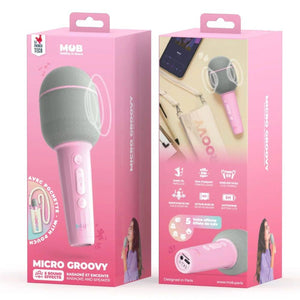 Groovy Wireless Microphone with Vocal Effects – Pink