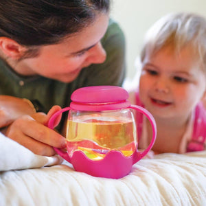 Mini-Sinnesglas zum Befüllen mit Wasser – rosa