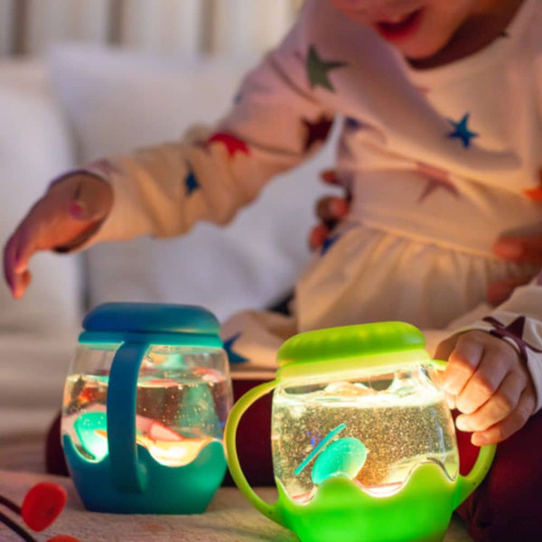 Mini-Sinnesglas zum Befüllen mit Wasser – grün