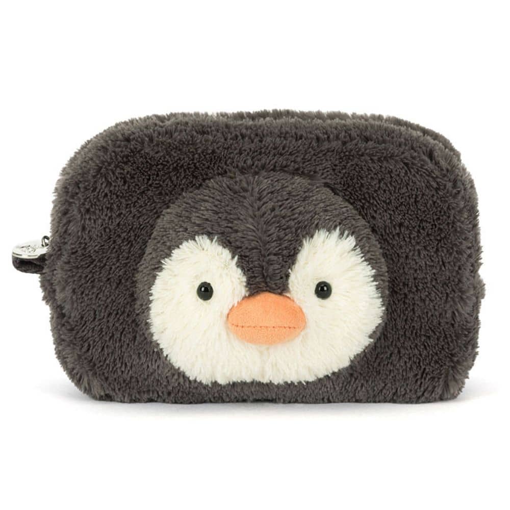 Plüsch-Federmäppchen, Kosmetiktasche – Pinguin 19 cm