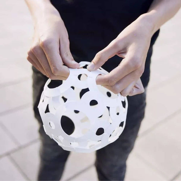 Innovatives faltbares Modularspielzeug FOOOTY – Schwarz